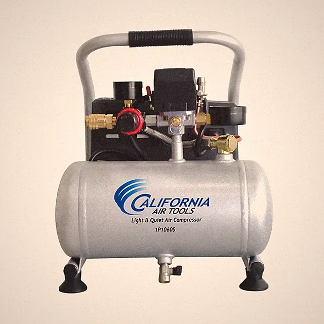 1 Gallon Portable Air Compressor, Light & Quiet, Oil Free, 56 dBA