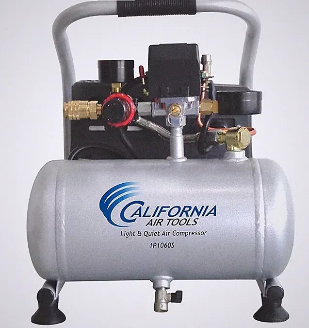 California Air Tools CAT-1P1060S Light & Quiet Portable Air Compressor, Silver