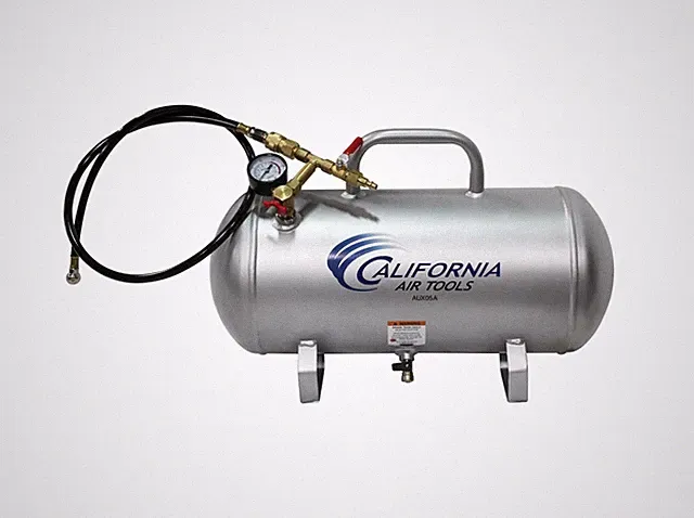 California Air Tools CAT-AUX05A Lightweight Portable Aluminum Air Tank, 5 Gal...