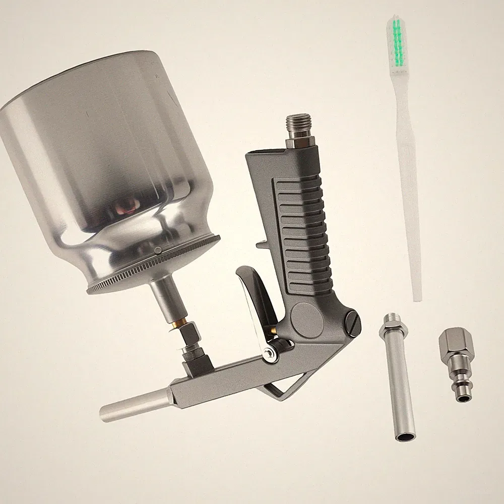 Heavy Duty Air Sandblaster Gun 750CC Aluminum for Automotive Surface Treatment