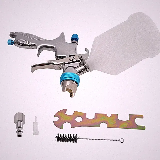 HVLP Spray Gun Gravity Feed 1.3mm Nozzle for Paint Furniture Auto Projects 600ml